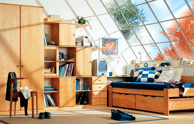 Jugendzimmer MOBILE in Erle massiv geölt von TEAM 7 ...