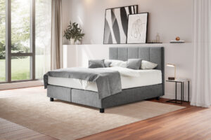 graues Boxspringbett